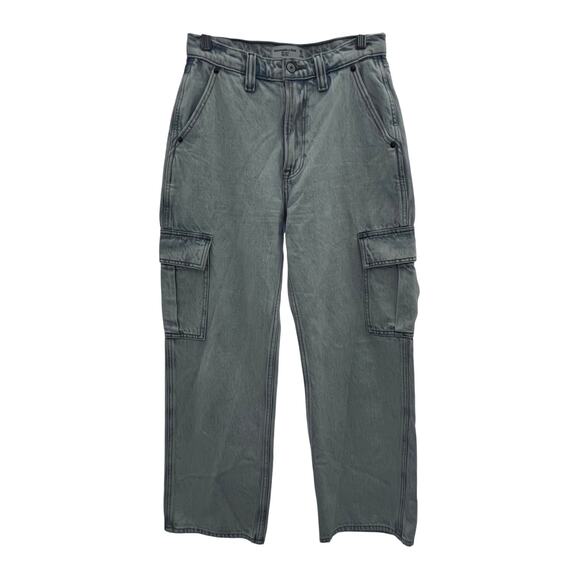 Abercrombie & Fitch Denim - Abercrombie & Fitch The Loose High Rise Cargo Women's Jeans Size 25 Side Pockets